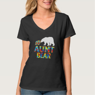 T-shirt Sensibilisation sur l'autisme Tante Ours Puzzle Su