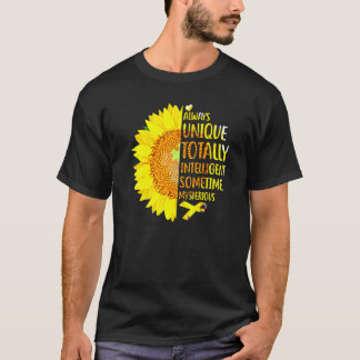 T-shirt Sensibilisation sur l'autisme tournesol toujours u