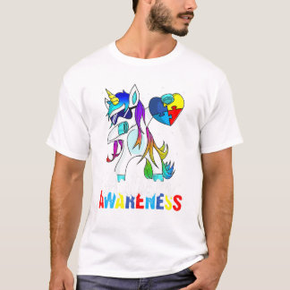 T-shirt Sensibilisation sur l'autisme Unicorn