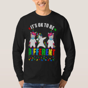T-shirt Sensibilisation sur l'autisme Unicorn Masque Visag