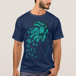 T-shirt Sensibilisation utérine Tournesol fleurs de fleurs