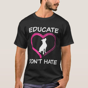 T-shirt Sensibiliser les Pitbulles Sensibiliser les partis