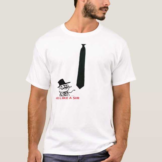 T-shirt Sentez comme monsieur ! Avec une cravate ! (Devant)