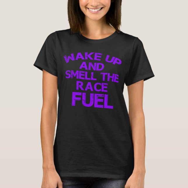 T-shirt Sentez La Course Carburant Pit Crew Girl Race Trac (Devant)
