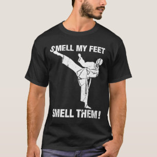 T-shirt Sentez Mes Pieds Funny Karate T Shirt Cadeau Sente