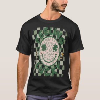 T-shirt Sentez-vous chanceux sourire face Saint Patrick Jo