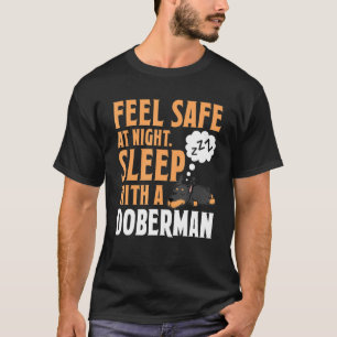 T-shirt Sentez-Vous En Sécurité La Nuit Dormir Avec Un Chi