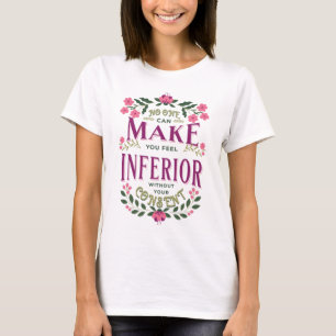 T-shirt Sentez-vous inférieur Eleanor Roosevelt droits des