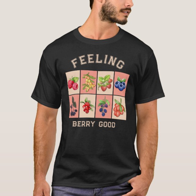 T-shirt SENTIMENT BERRY BONNE fraise personnalisable (Devant)