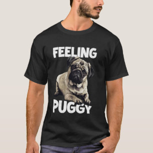 T-shirt Sentiment Chiot Carlin Mignon Amoureux des Animaux