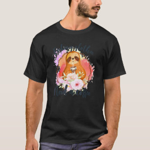 T-shirt Sentiment de paresse Besoin d'un café Mignon pares