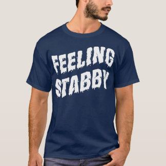 T-shirt Sentiment de stabilité Texte blanc