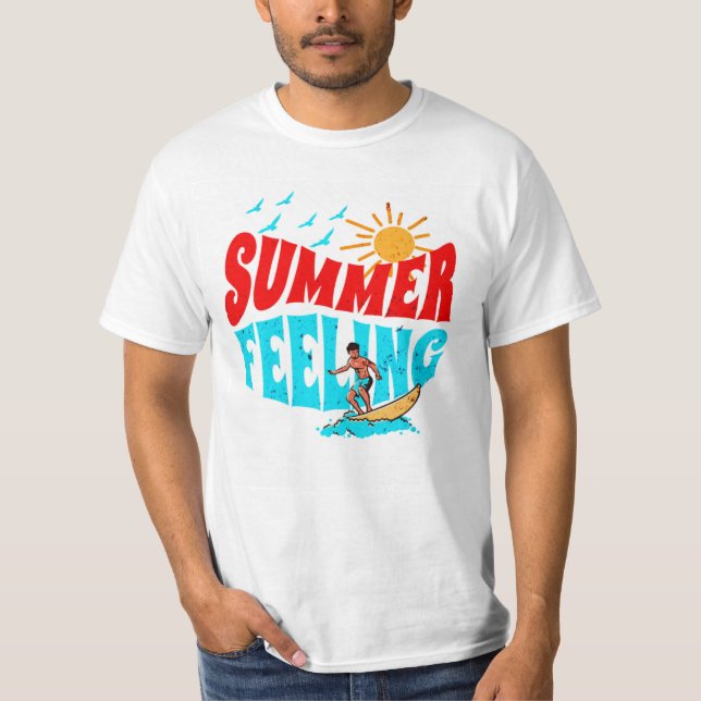 T-SHIRT SENTIMENT ÉTÉ. (Devant)