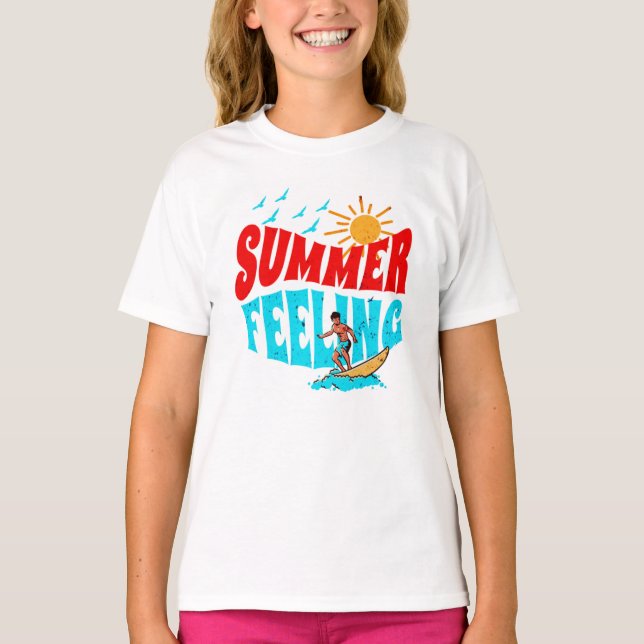 T-SHIRT SENTIMENT ÉTÉ. (Devant)