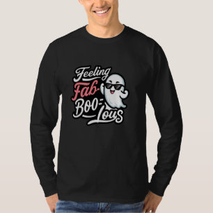 T-shirt Sentiment Fab-Boo-Lous Halloween fantôme