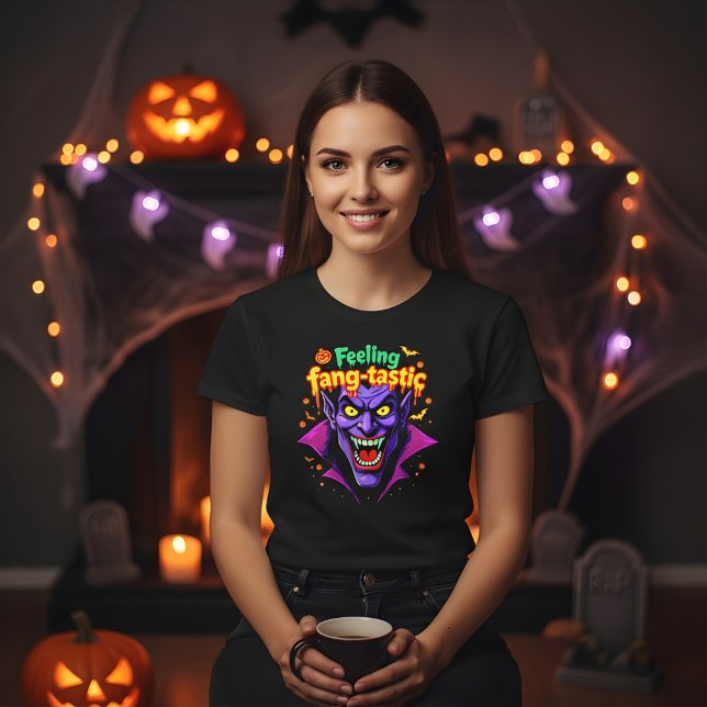 T-shirt Sentiment Fang Tastic Halloween design Vampire Hal (Créateur téléchargé)