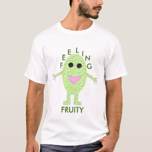 T-shirt Sentiment Fruity Mens Green Raisin T Chemise