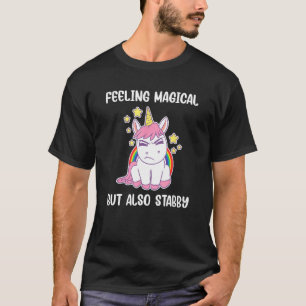 T-shirt Sentiment Magique Mais Aussi Stabby Rainbow Unicor
