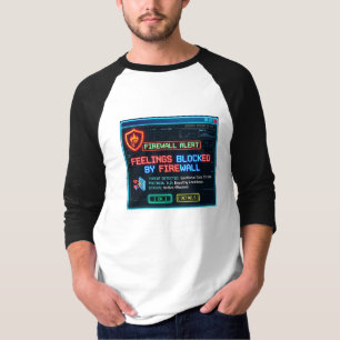 T-shirt Sentiments Bloqués Par Pare-Feu Drôle Cybersécurit