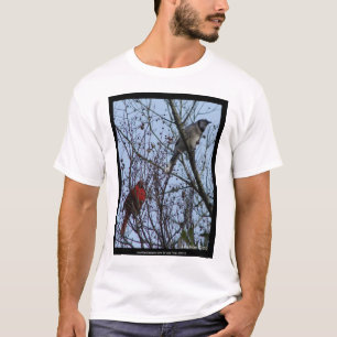T-shirt Sentinelles Geai bleu et Cardinal par Lee Hiller