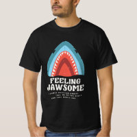 Sentir Jawsome Requin drôle Puns d'été Noir