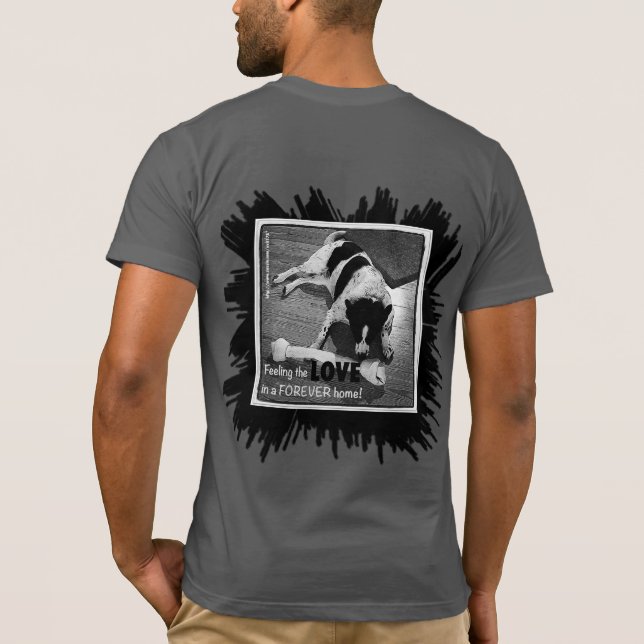 T-shirt Sentir La Frontière D'Amour Collie (Dos)