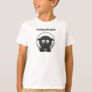 T-shirt Sentir Sheepish mignon Sheep Shy Drôle Cartoon