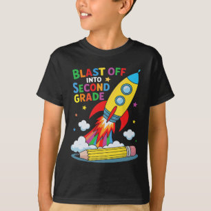 T-shirt S'envoler en deuxième année Premier jour d'école 