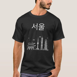 T-shirt Séoul Corée du Nord à Hangul