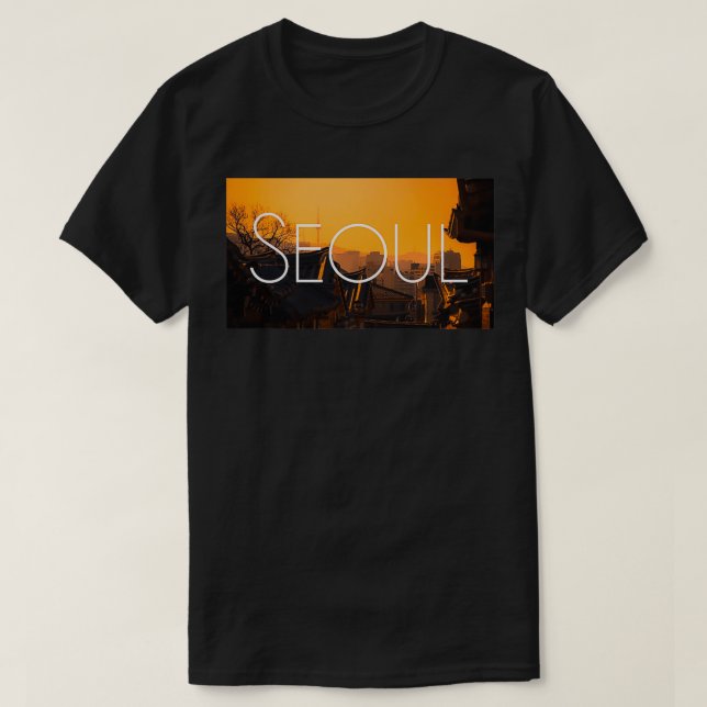 T-shirt Séoul Corée ville nuit été 2 (Design devant)