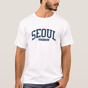 T-shirt Seoul South Korea College Style Marine