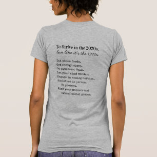 T-shirt S'épanouir dans la vie analogique des années 2020