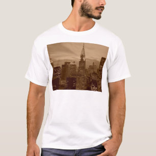 T-shirt Sepia Tone New York