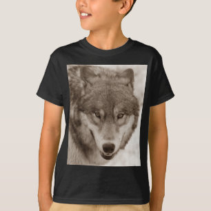 T-shirt Sepia Wolf