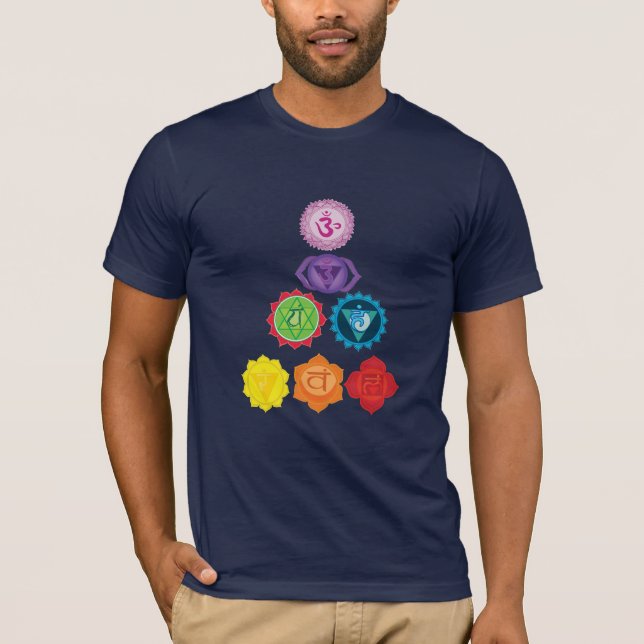T-shirt sept chakras (Devant)