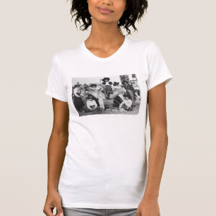 T-shirt Sept cow-girls de rodéo posant en plaisantant avec