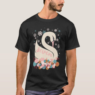 T-shirt Sept Cygnes Nager 12 Jours De Noël Hiver