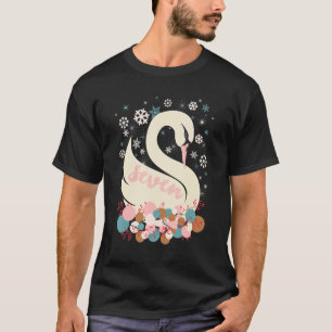 T-shirt Sept Cygnes Nager 12 Jours De Noël Hiver