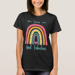 T-shirt Sept Et Fabuleux 7e Anniversaire 7 Anniversaires R