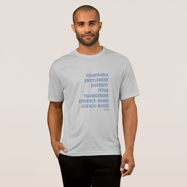 T-shirt Sept mots interdits (Devant entier)