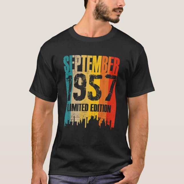 T-shirt Septembre 1957 64 Anniversaire Limitée Editi (Devant)
