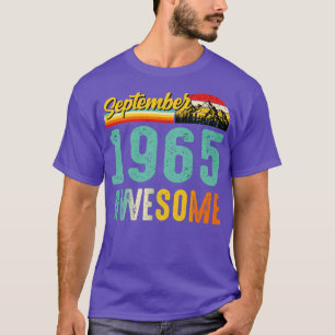 T-shirt Septembre 1965 Chemise Cadeau Anniversaire Vintage