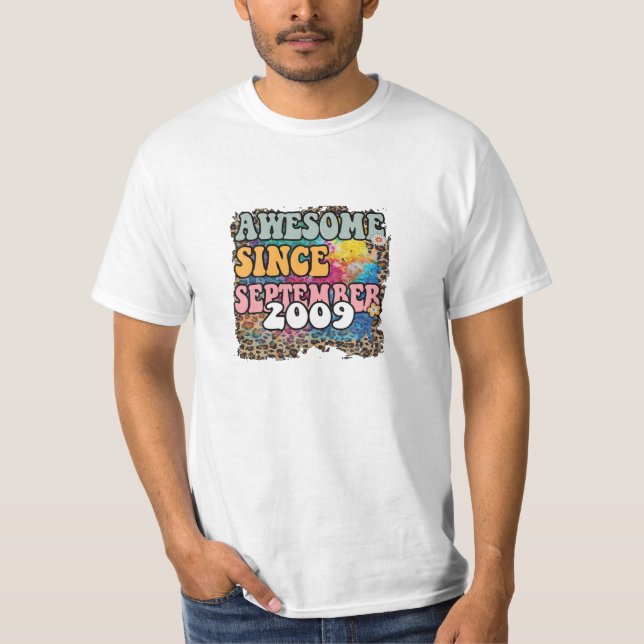 T-shirt Septembre 2009 Vintage (Devant)
