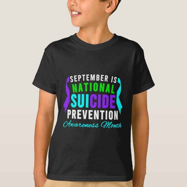 T-shirt Septembre National Suicide Prevention (Devant)
