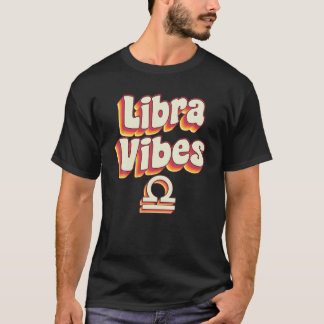 T-shirt Septembre Octobre Anniversaire Rainbow Retro Libra