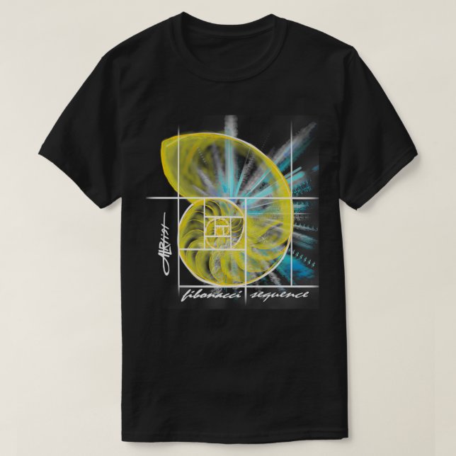 T-shirt Séquence Fibonacci  (Design devant)