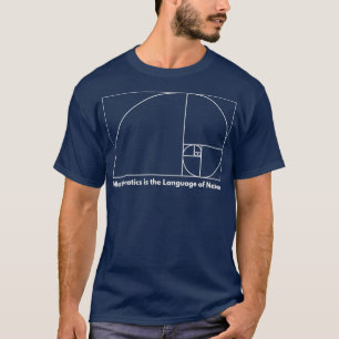 T-shirt Séquence Fibonacci Ratio d'or Mathématiques de règ
