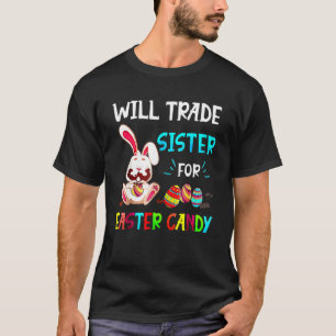 T-shirt Sera Échange Soeur De Pâques Lapin De Bonbons Mang