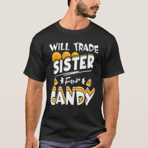 T-shirt Sera La Soeur Pour Le Costume D'Halloween Candy
