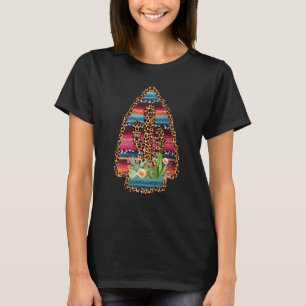 T-shirt Serape Mexicain Occidental Léopard Guépard Cactus